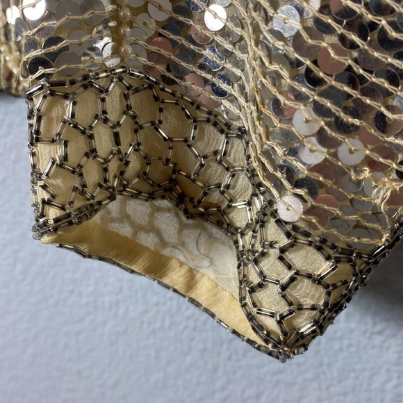 Vintage Woman's Raiment Fashions New York Fully Beaded Evening Top - Picture 4 of 9